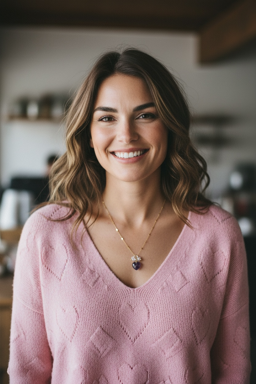 Guided by Love Necklace - Pink Sapphire Heart Pendant with Moonstone Charm | Limited Edition Valentine’s Jewelry | Love and Intuition