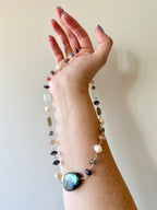 Wave — Handcrafted Six-Stone Statement Necklace