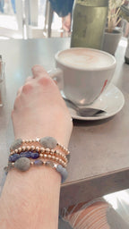 Jeanne — Labradorite & Angelite Bracelet