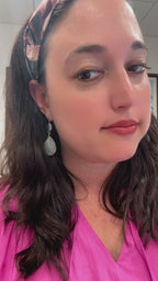 Sweet Pea Gemstone Earrings - Fluorite, Freshwater Pearl, Tanzanite and Amazonite | Handmade Jewelry