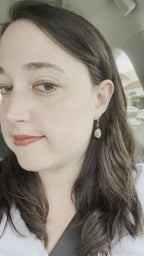 Magnolia - Garnet and Labradorite Gemstone Earrings