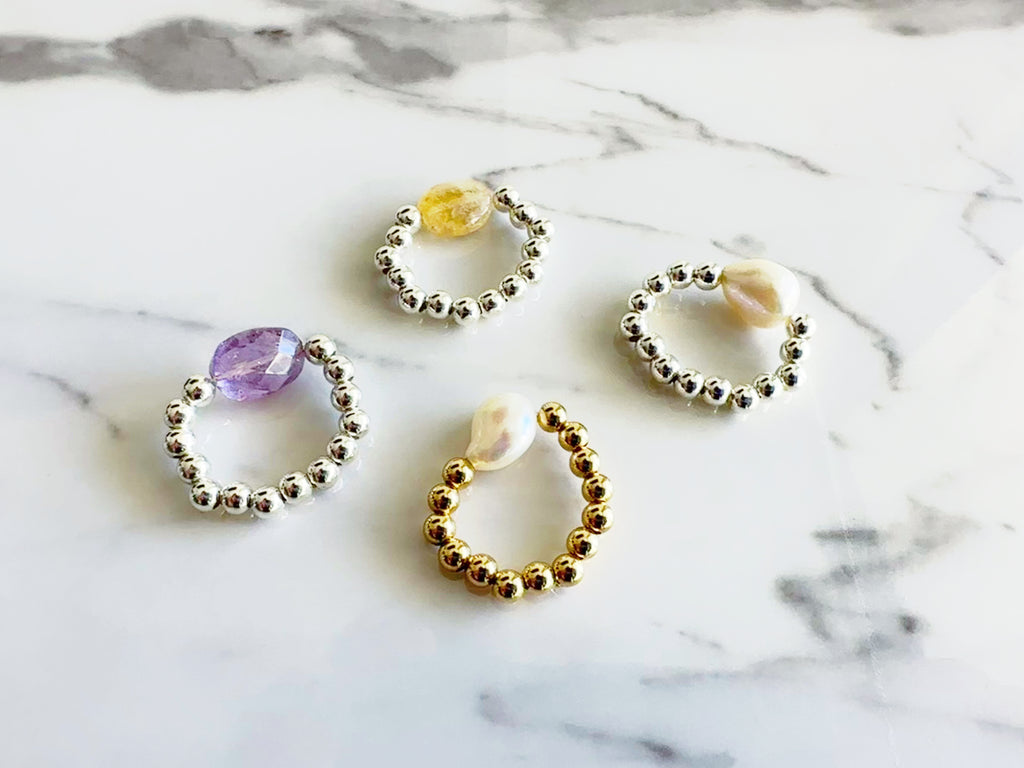 Anillos de piedras preciosas