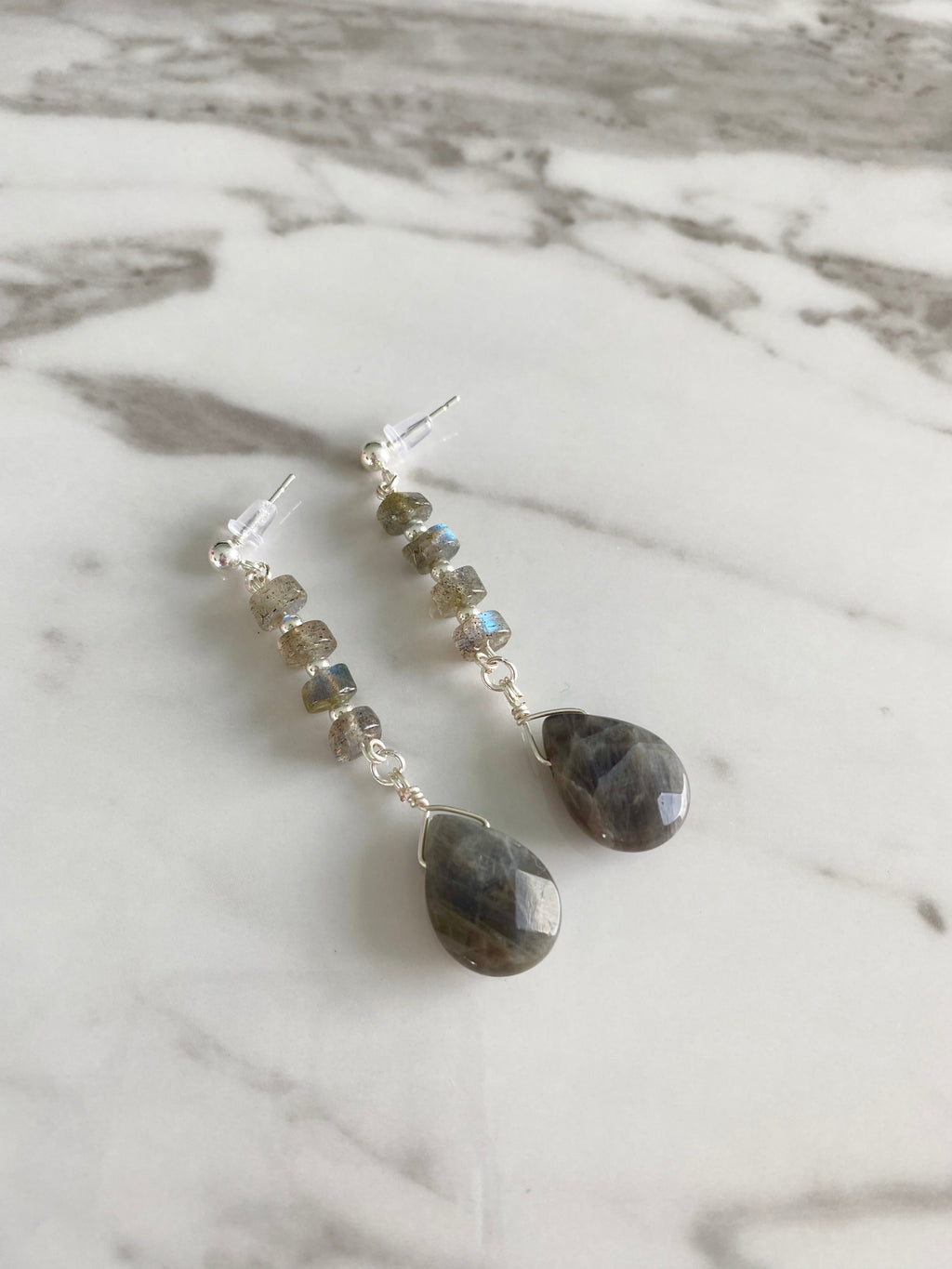 Sadie - Labradorite Gemstone Earrings